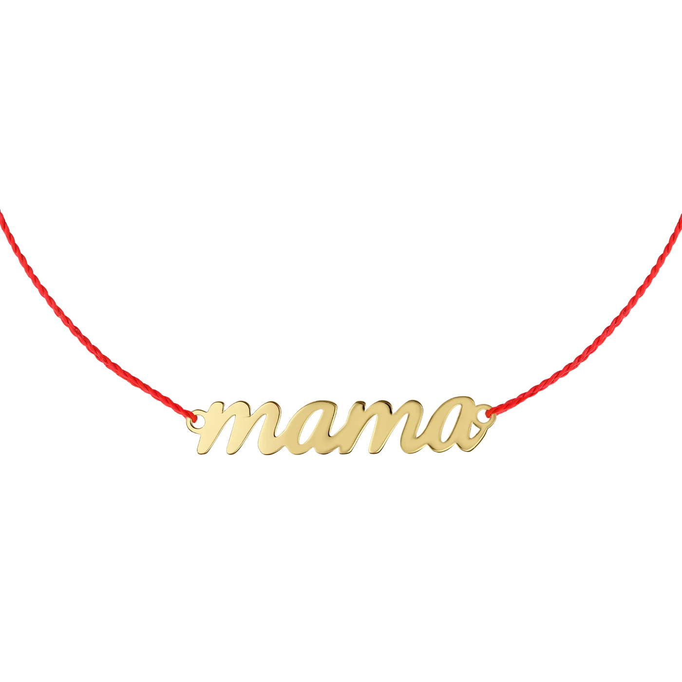 Bratara pe snur Mama, din aur galben