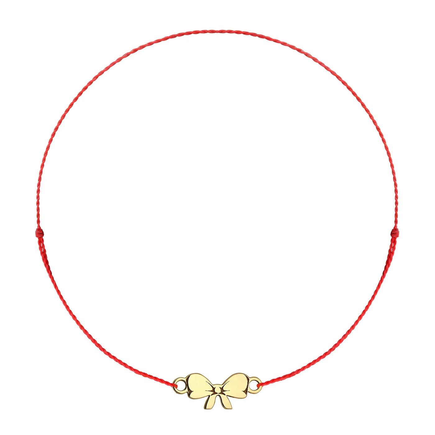 Bratara pe snur  Fundiță din aur galben