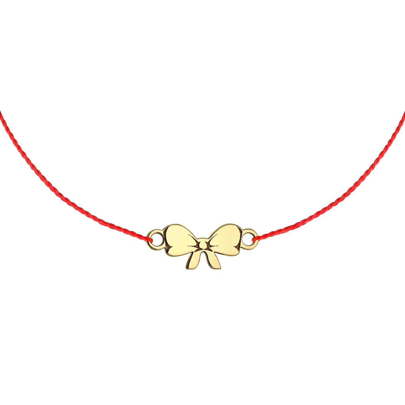 Bratara pe snur  Fundiță din aur galben