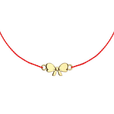 Bratara pe snur  Fundiță din aur galben