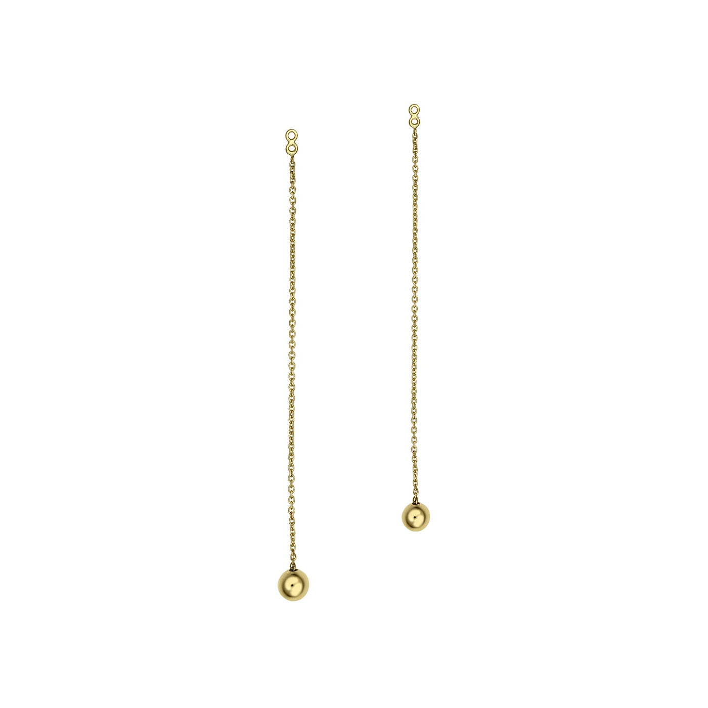 Extensie Cercei cu bile de aur galben