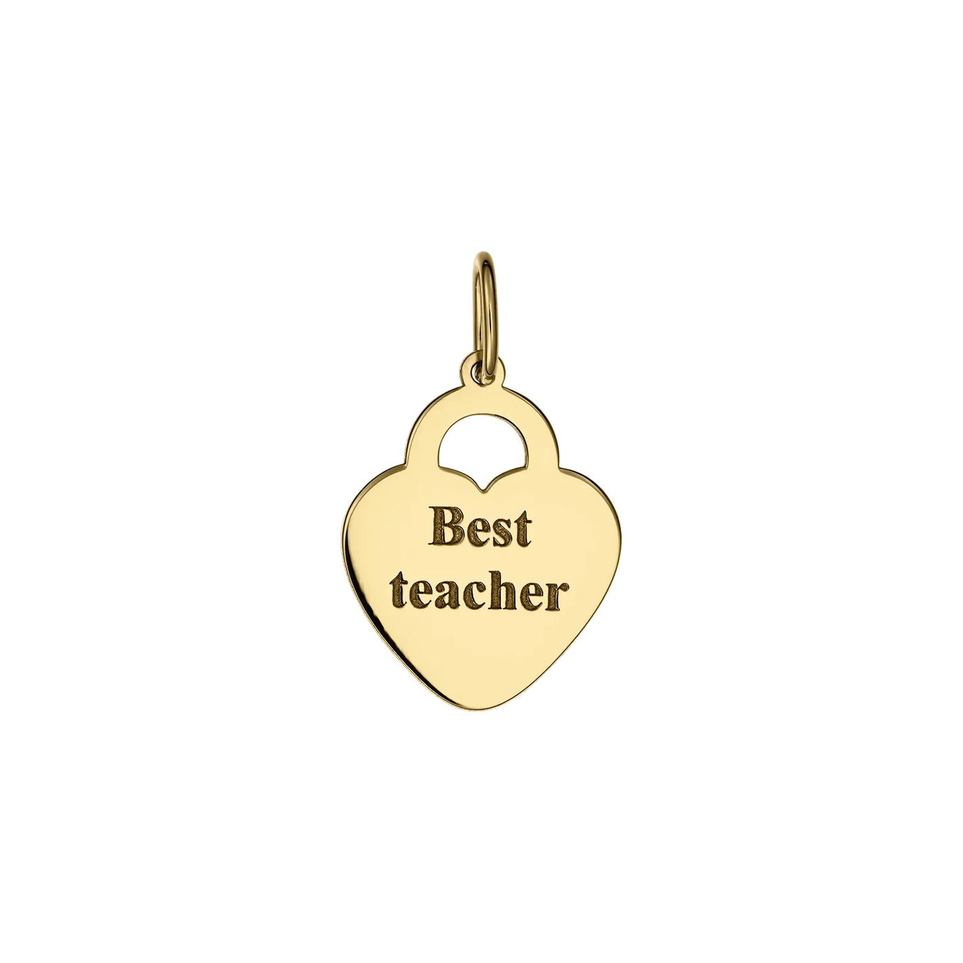 Pandantiv Best Teacher, din aur galben