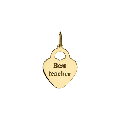 Pandantiv Best Teacher, din aur galben