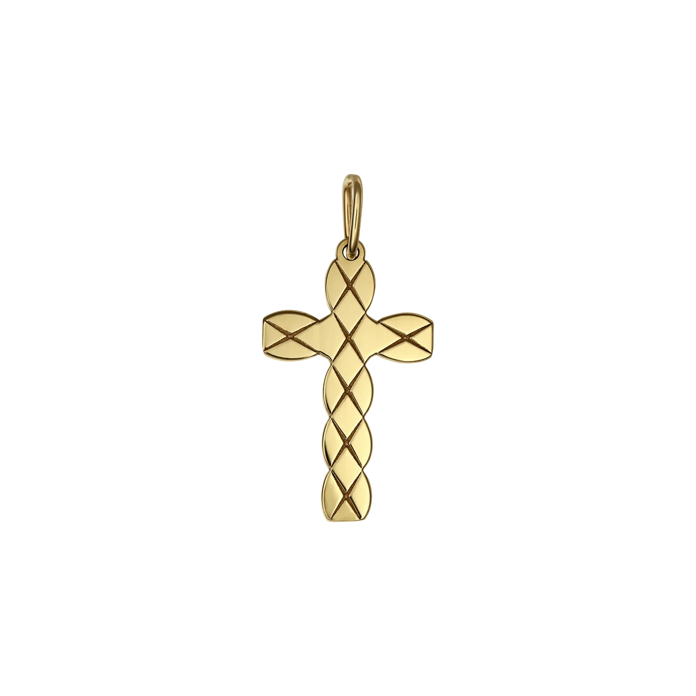 Pandantiv Cruce Eternity, din aur galben