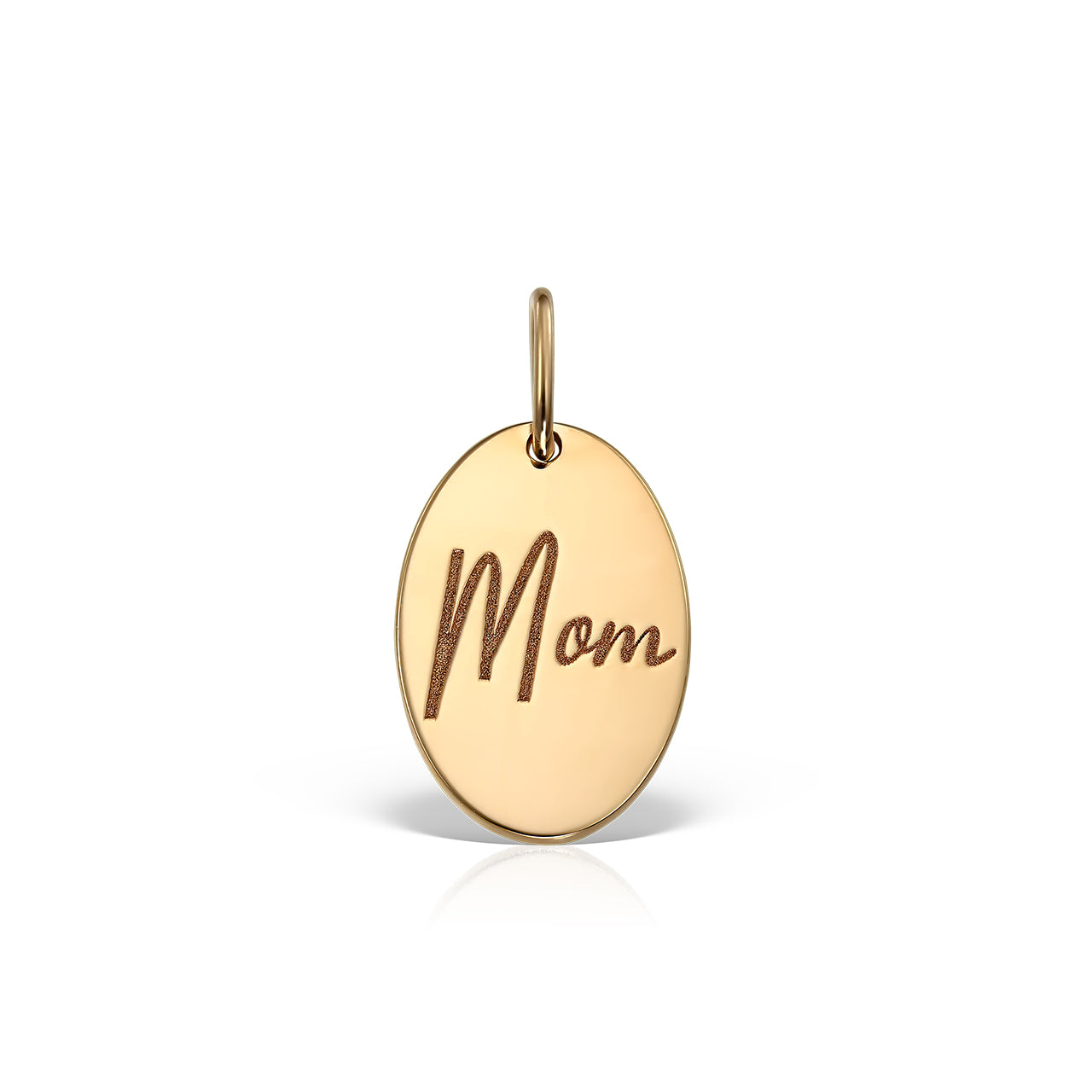 Oval Pendant Mom, in rose gold - zeaetsia