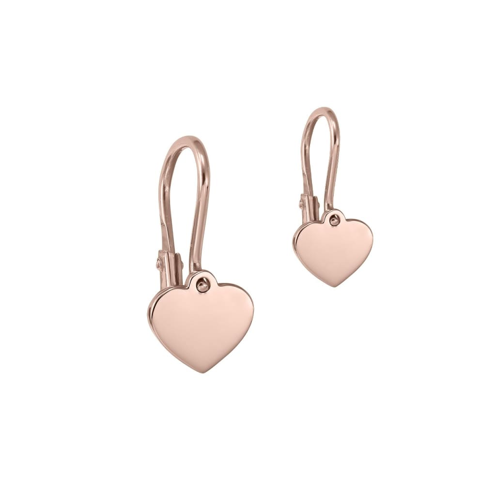 Baby Earrings Baby Heart in rose gold - Earrings