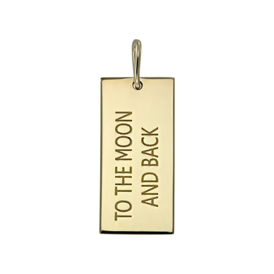 Pendant To the Moon and Back in yellow gold - Pendant